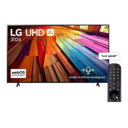 شاشة تلفزيون سمارت ال جي 75 بوصه LED، بدقة 4K UHD، بريسيفر داخلي - 75UT80006LA