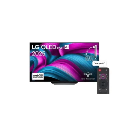 شاشة تلفزيون سمارت ال جى EVO AI CS5 مقاس55 بوصه OLED، بدقة 4K UHD، بريسيفر داخلي - OLED55CS5VA