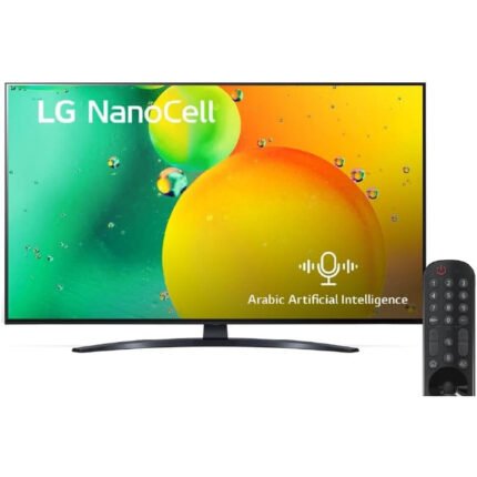 شاشة ال جي 55بوصه سمارت LED نانو سيل - 55NANO796QA.AFU