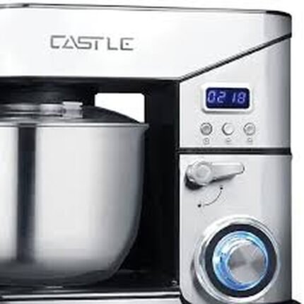 Castle عجانة بقدرة 1800 وات وسعة 7 لتر وشاشة رقمية من كاسل، لون فضي، SM-1570
